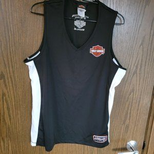 LIMITED EDITION Harley Davidson Black Performance V Neck  Tank Top Size XXL